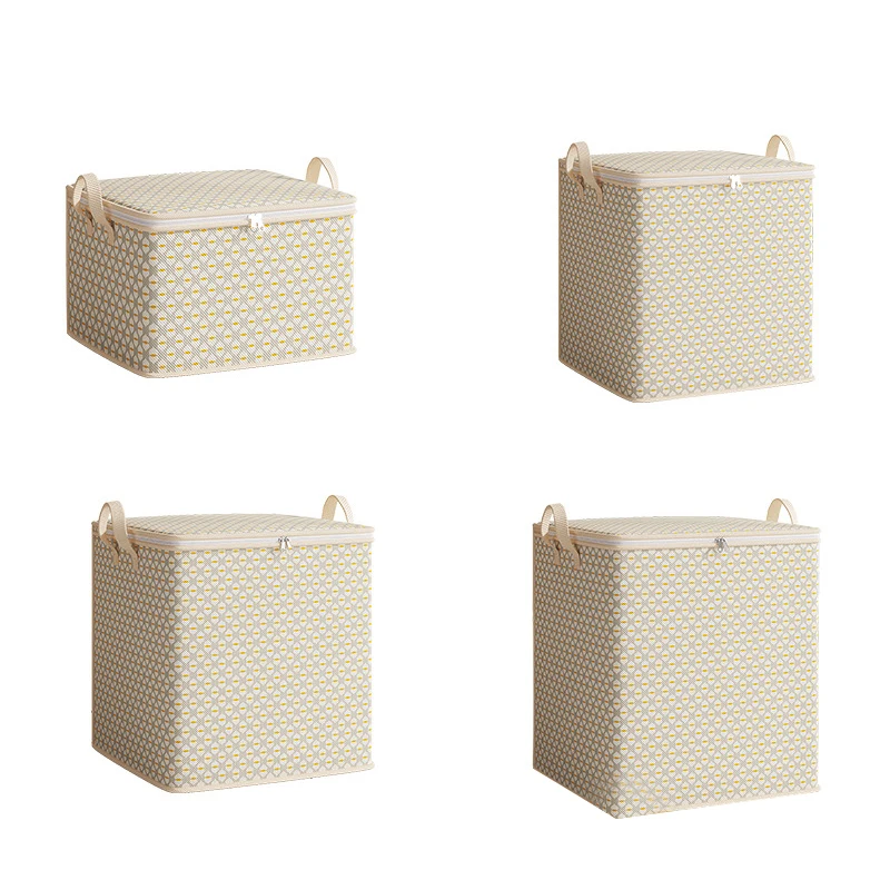 30/110/150/220L Portable Large Capacity Clothes Quilt Storage Bag Dust-proof Toy Home Moving Storage Bag Wardrobe Accessories 6