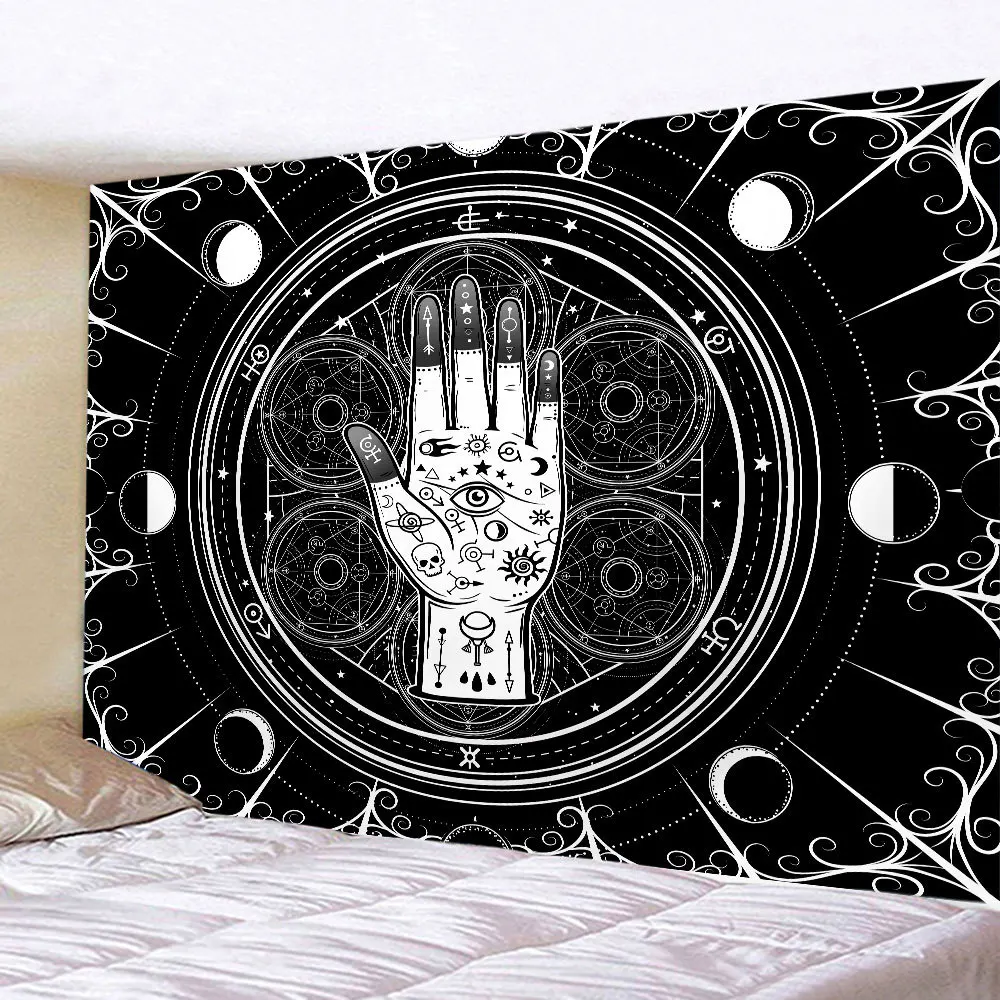 Tapestry Decorations Butterflies and Moths Tapestry Black and White Flower Tapestry Wall Hanging Beach Blanket Romantic Bedroom Dorm Home Decor