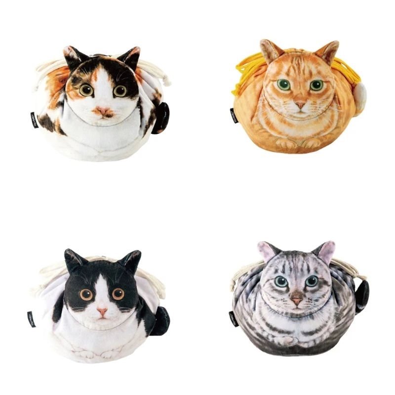 

R2LD Удобные косметические органайзеры с рисунком кошек, легкая косметичка для женщин