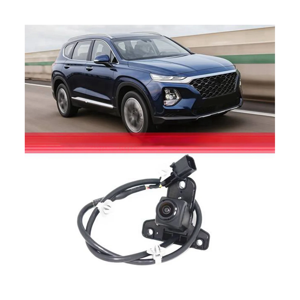 Car Front Grille Camera Front Around View Monitor for Hyundai Santa Fe Sport 5 Seats-957802W600