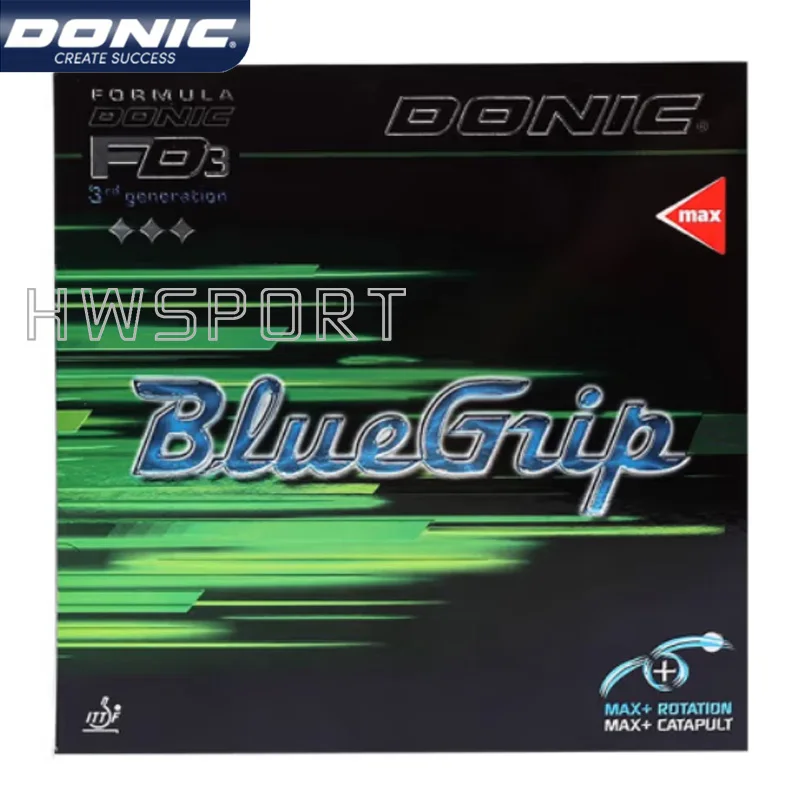 DONIC BLUEGRIP S1 S2 C1 C2 Table Tennis Rubber Sticky Pre-set Internal Energy Ping Pong Rubber with Cake Sponge Made In Germany