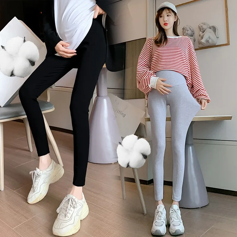 

Pregnant Women Adjustable Bottoming Pants Maternity High Waist Tights Pants Women Comfortable Breathable Elastic Leggings