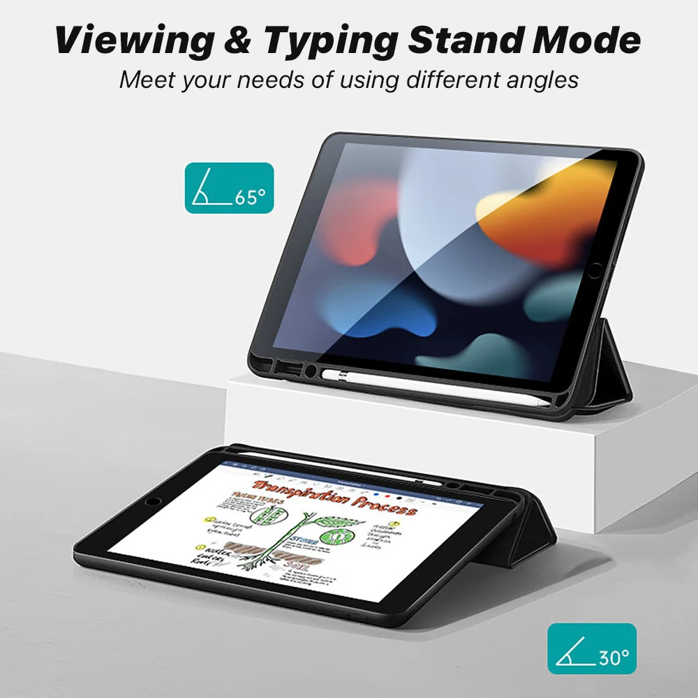 Ipad com Suporte Penicl Capa Acessórios 7th 8th 9th 10.2 Air 10.9 Pro 11 12.9 5th 6th 9.7 Case do - Imagem 2