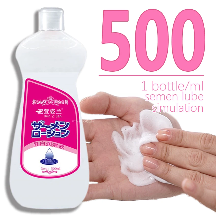 Lubrificante Per Sperma Da 500Ml Per Lubrificazione Anale Uomo Simula Olio Base Per Acqua Lubrificante Sessuale Massaggio Vaginale Super Viscoso Donne