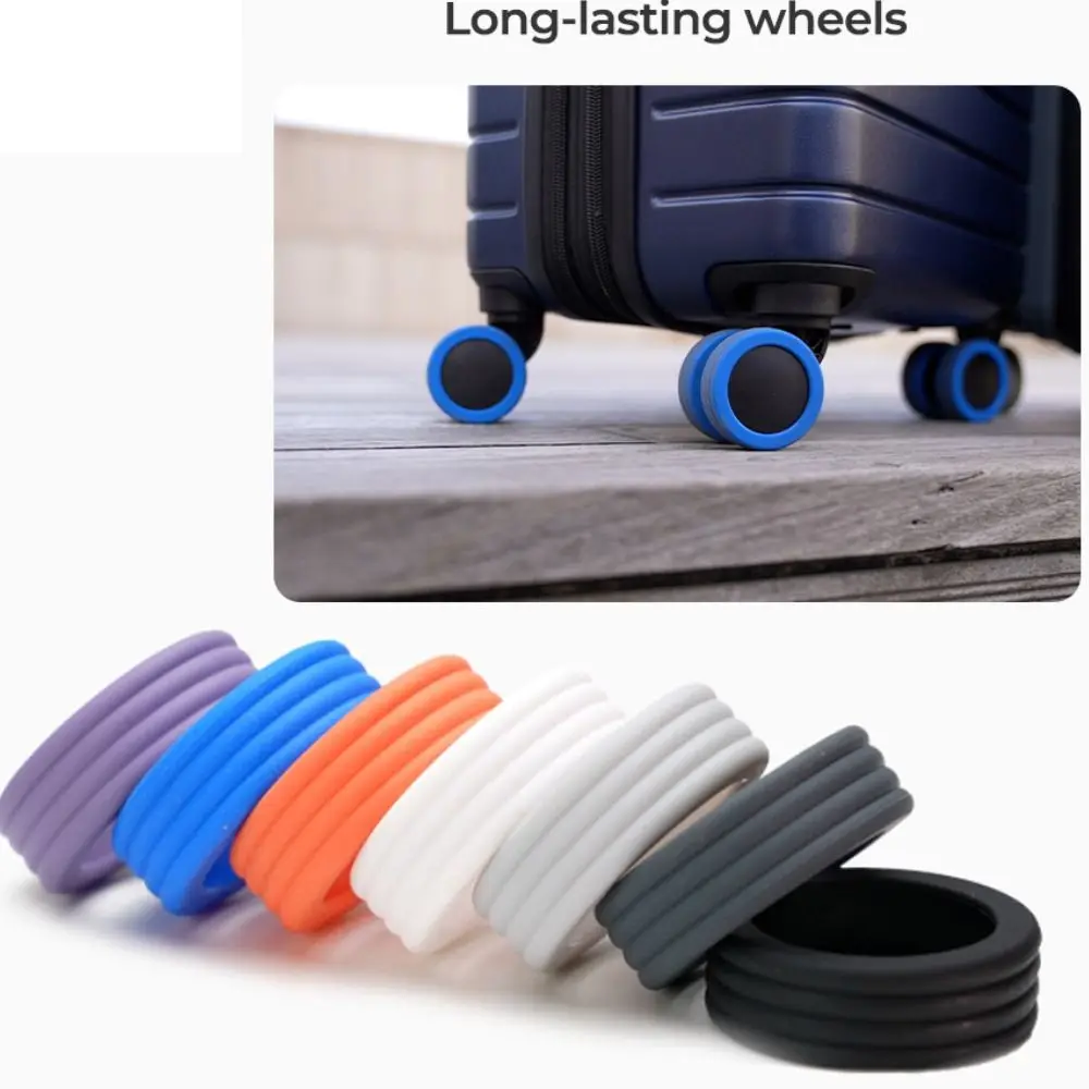 

Luggage Caster shoes with Silent Sound to Reduce Wheel Wear Luggage Wheel Protection Cover Casters Shoes