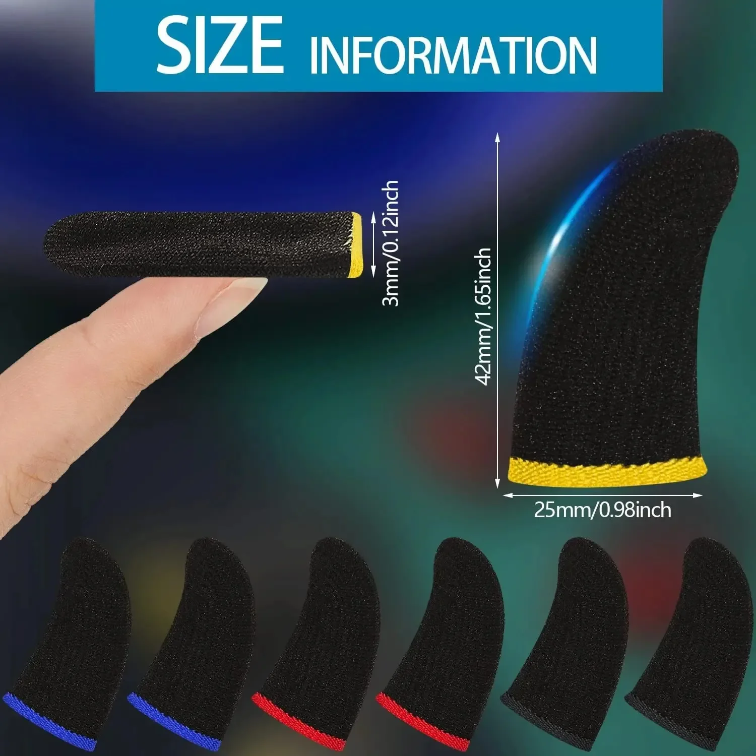 Game Finger Cover 20/40pcs Fingertips For Game PUBG Mobile Anti Slip Finger Glove Game Controller Finger Sleeve For Touch Screen Mobile Gaming