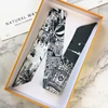 FranceSpring Versatile Fashion Eiffel Tower Ladies Leisure Decoration Twill Long Strip Streamer Silk Scarf Tie Bind a Bag Ribbon 3