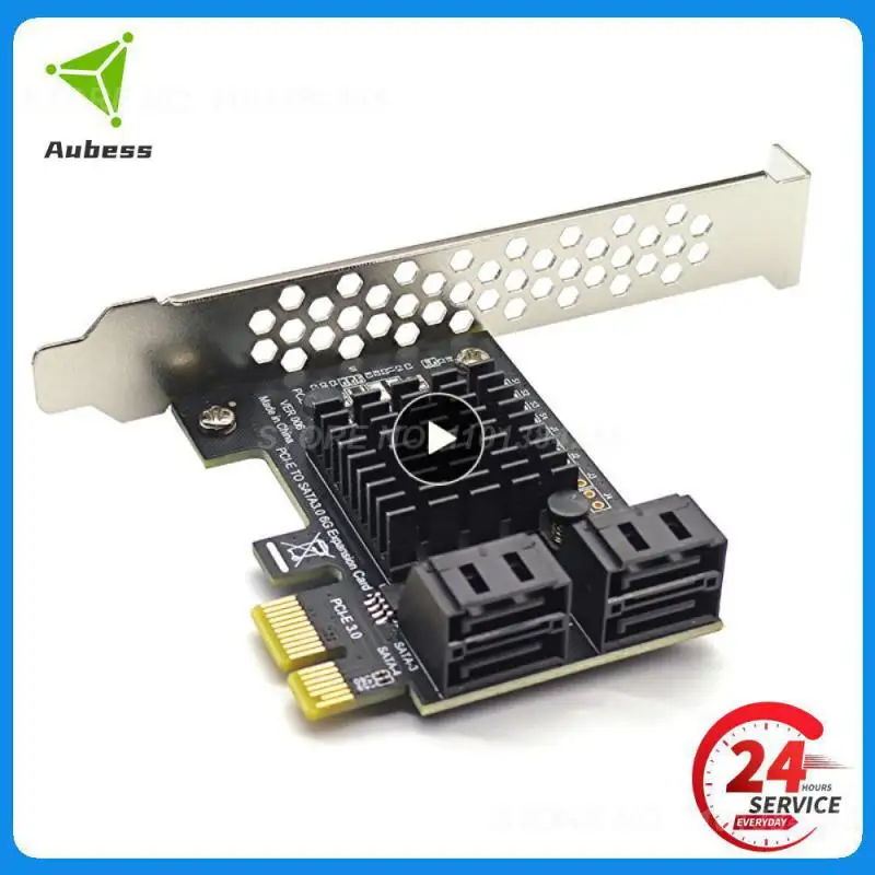 

Port SATA III PCIe Expansion Card 6Gbps SATA 3.0 to PCI-e 1X Controller Card PCI Express Adapter Converter with Bracket