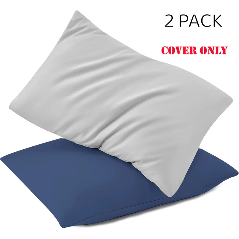 2PCS Microfiber Toddler Pillowcases with Envelope Closure Ultra Soft Travel Pillow Covers Kids Pillowcases for Boys and Girls