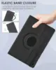 Case for Samsung Galaxy Tab A9+ (11 inch) A9 Plus 2023 PU Leather Cover Sleep Wake Function 360 Rotating Stand Protective Shell 6