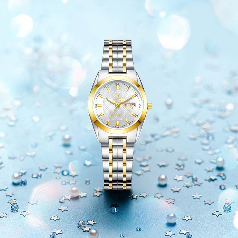 LIEBIG Luxury Stainless Steel Watches Men Fashion Watch Time Date Waterproof Quartz Wristwatch Clock For Male Women Reloj Hombre 2