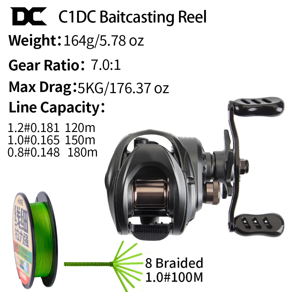  slider image of FISHINFANS C1DC Baitcasting Fishing