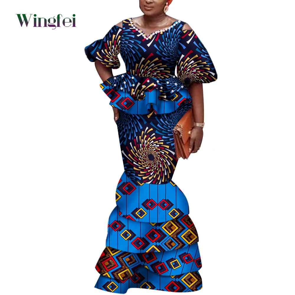 Fashion African Women Boubou Elegant African Dashiki Clothes For Women