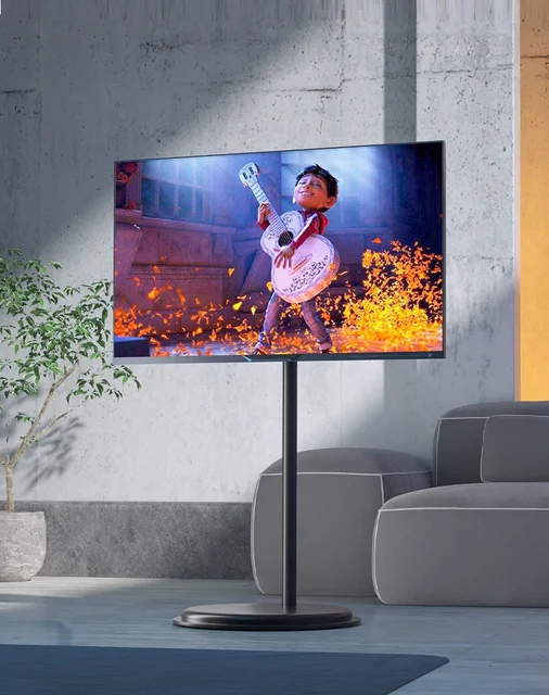 Supporto TV Da Pavimento Regolabile - Per TV 30-65 Pollici, VESA 300x200-600x400, Con Ruote