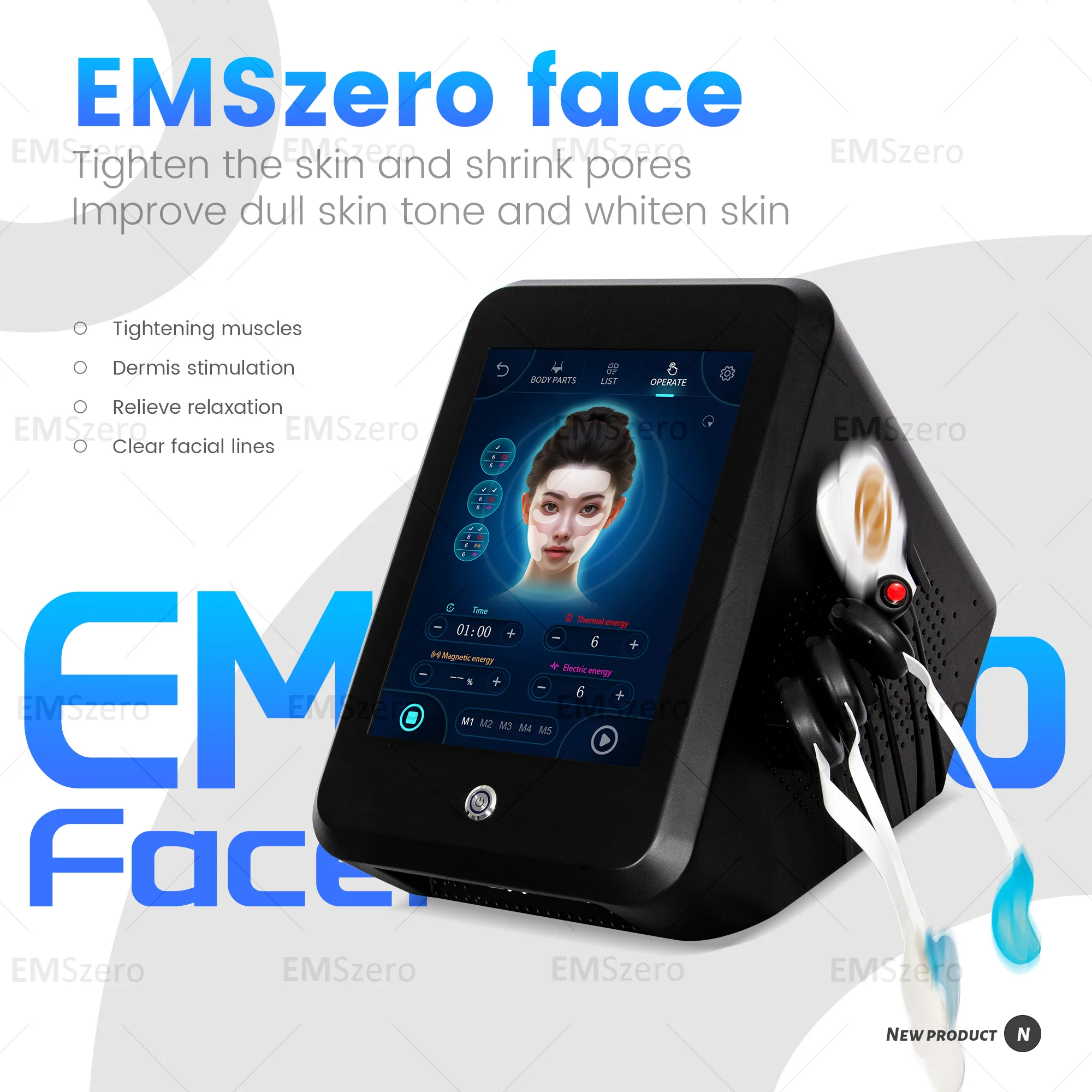 EMS RF Wrinkle Removal Skin Regenerate Needle-Free Face Beauty Equipment For SPA Face Lifting Tightening Machine face beauty equipment