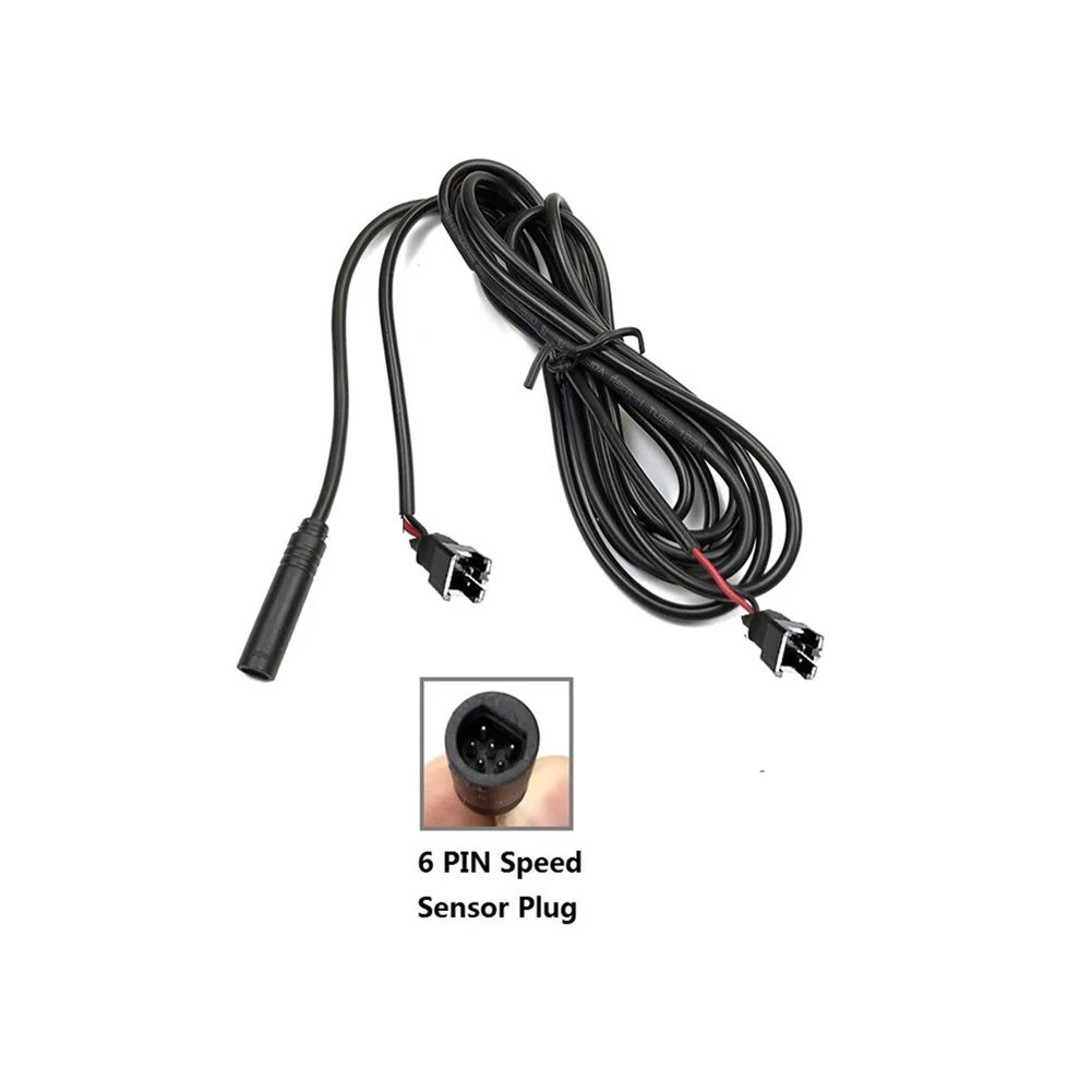 6V Electric Bicycle Light Headlight Taillight Speed Transmitter & Cable For Tsdz2 Mid Drive Motor Electric Bike Lamps