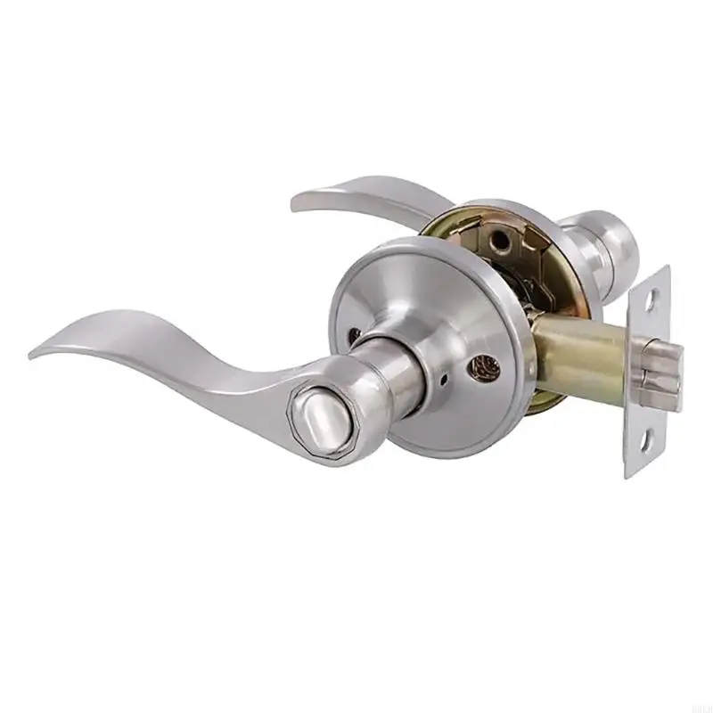 B0KB Door Handle Set with Keyed Entry Function Reversible Door Levers Lock for Home