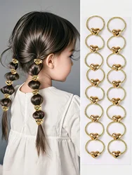 Pack of 10 Glittery Princess Hair Ties for Baby Girls - Sweet, Durable & Gentle on Thin Hair (10 Pieces)