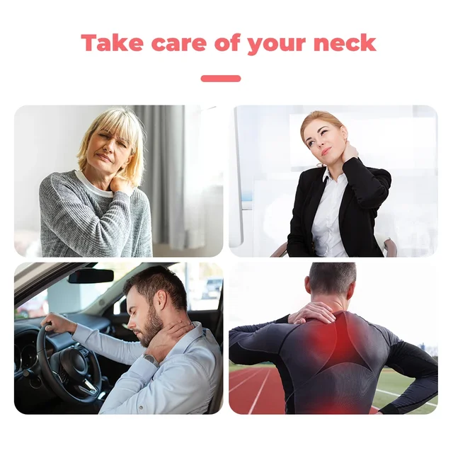Tourmaline Neck Brace Self-heating Belt Wrap Cervical Protector Magnetic Therapy Support Wrap Band Pain Relief Health Care 5