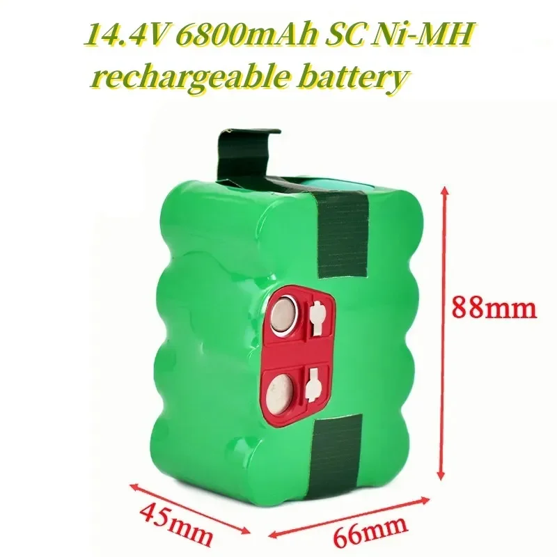 

14.4V SC Ni-MH rechargeable battery pack 6800mAh Vacuum Cleaner Sweeping Robot for KV8 XR210 XR510 XR210A XR210B XR510B XR510D