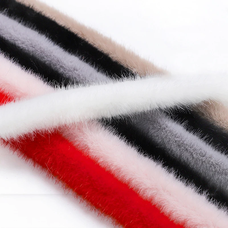 1m Artificial Mink Fur Ribbon Trim Tapes DIY Fluffy Faux Fur Strips For