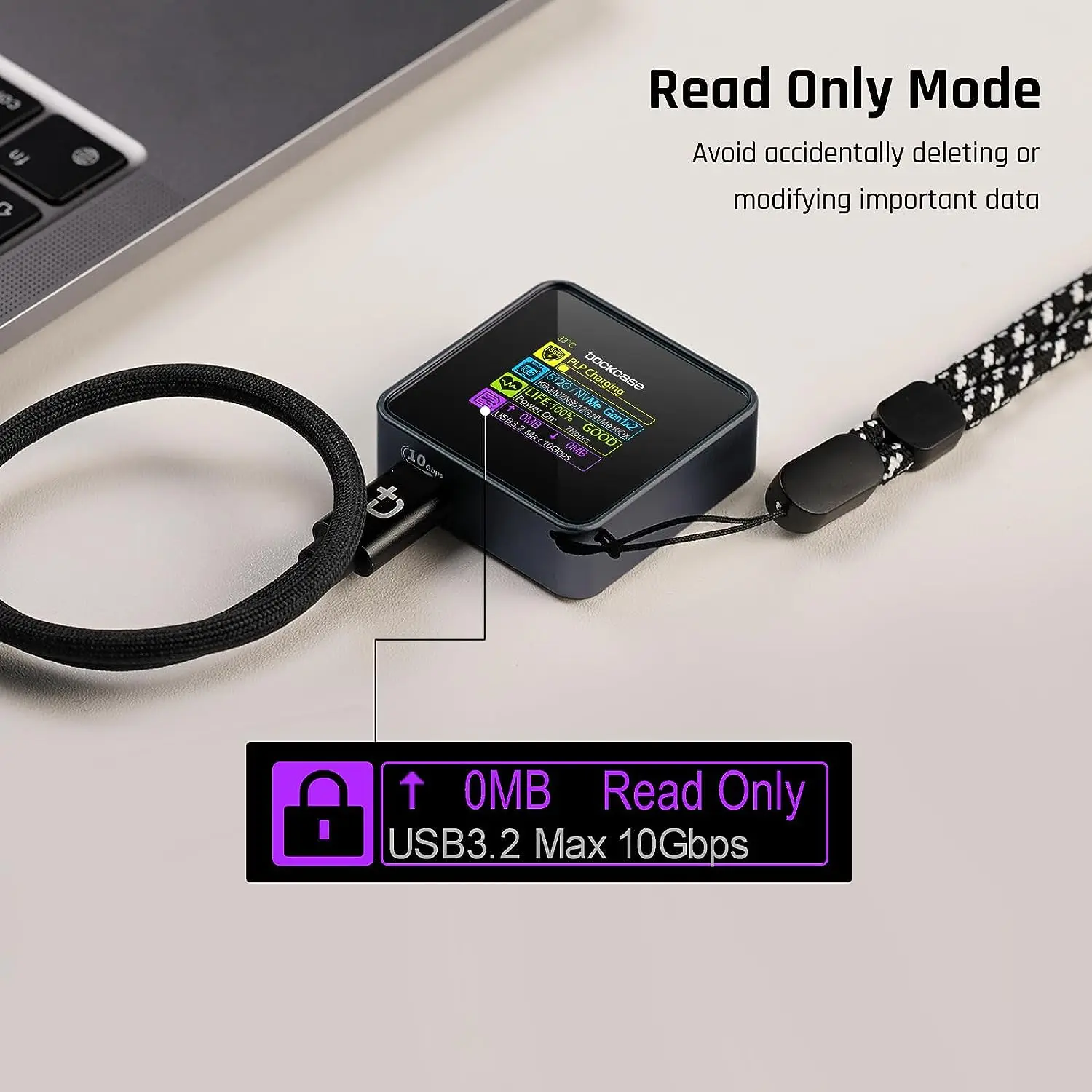 M.2 2230 NVMe SSD Ŭ,  3s PLP   ս , USB 3.2 Gen 2 Type-C, NVMe PCIe , ũ 2230 