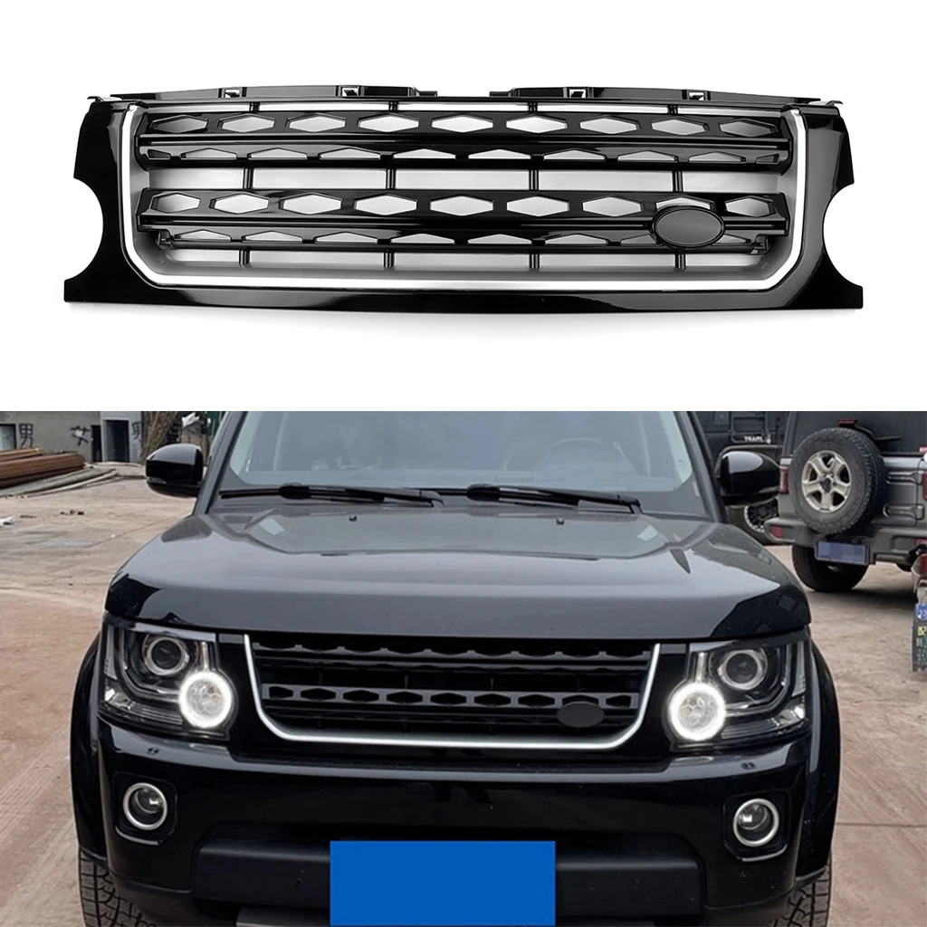

Черная решетка радиатора автомобиля, 1 шт., решетка для Land Rover Discovery 3 LR3 2005 2006 2007 2008 2009, автомобильные аксессуары