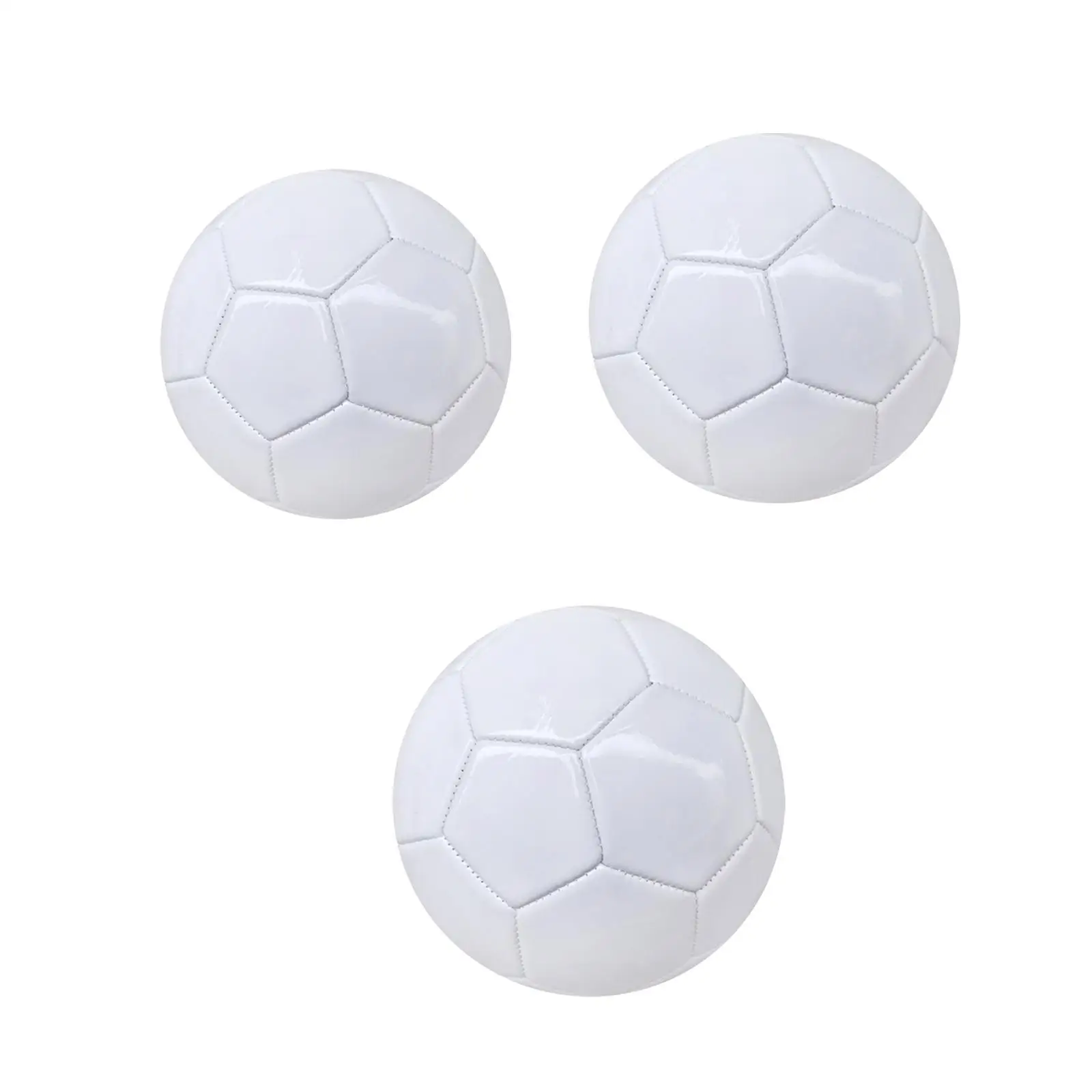 White Soccer Ball Premium Practice Game Playtime Official Match Ball for Kids