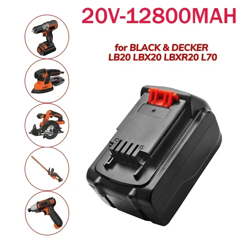 

Литий-ионная аккумуляторная батарея для BLACK & DECKER LB20, LBX20, LBXR20, 18 в/20 в, 100% Ач