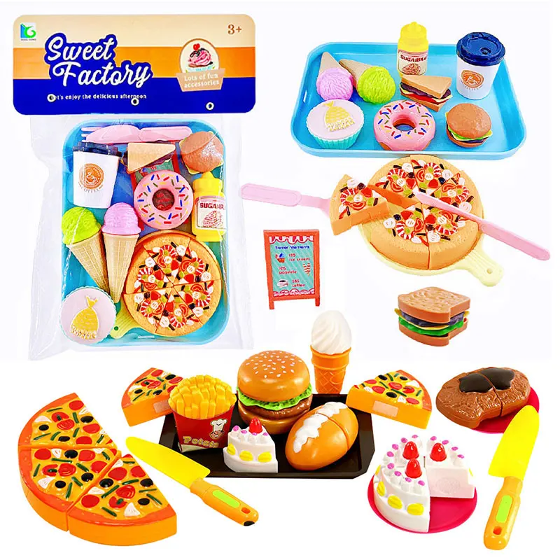 Plastic Pretend Play Kitchen Food Toys for Kids