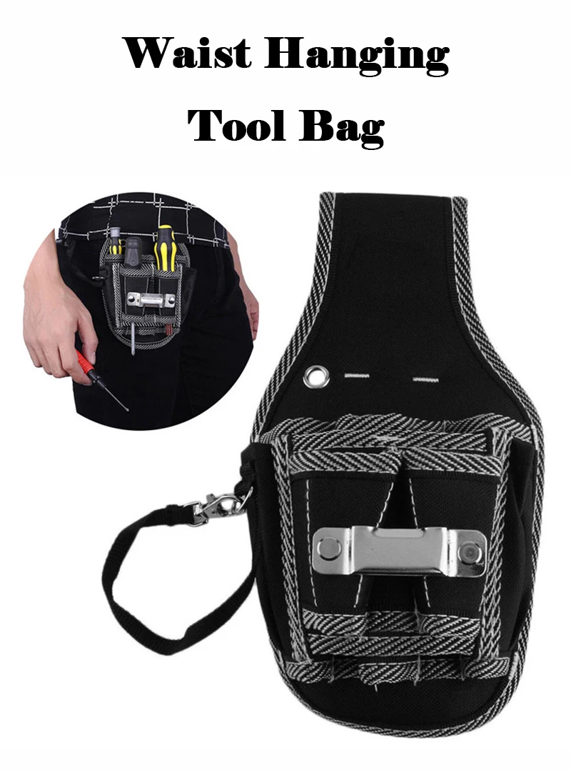 best electrician tool bag Tool Waist Bag Tool Belt Screwdriver Utility Kit Holder Top 600D Nylon Fabric Tool Bag Electrician Waist Pocket Pouch Bag tool bags for sale