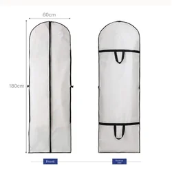 Large Dustproof Garment Protector and Travel Bag (White  1pc)