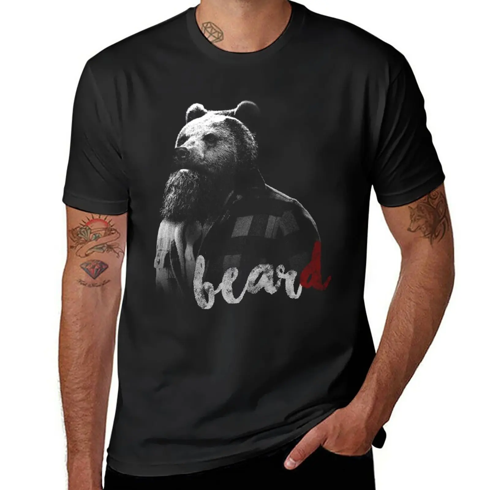 

New BearD T-Shirt custom t shirt black t shirt summer clothes quick-drying t-shirt mens cotton t shirts