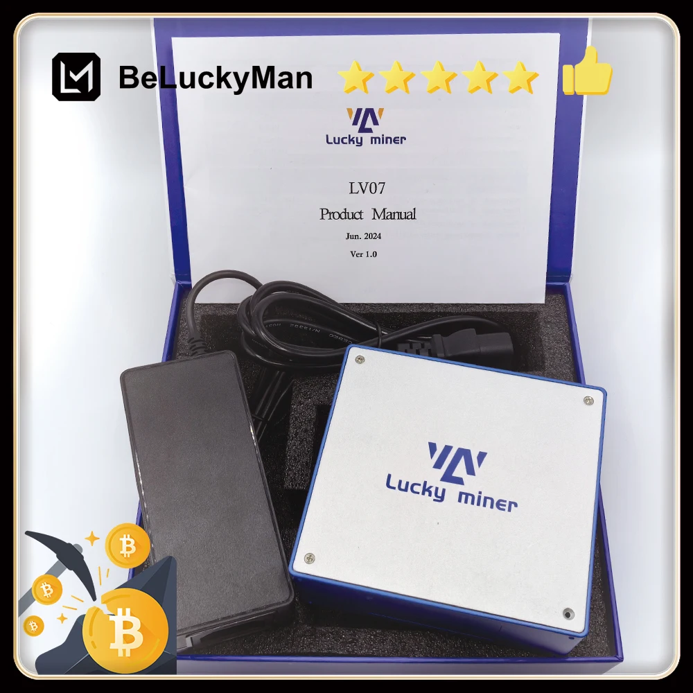 BTC Miner Lucky miner Lv07 1TH/S SHA256 25W btc bch bsv dgb WIFI Home  Silent crypto miner lottery miner ASIC Bitcoin Miner - AliExpress