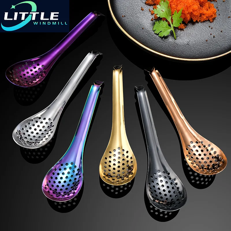 Molecular Cuisine Caviar Spoon Cooking Gadgets Colander Egg Yolk Kitchen Tools Accessories kitchen utensils