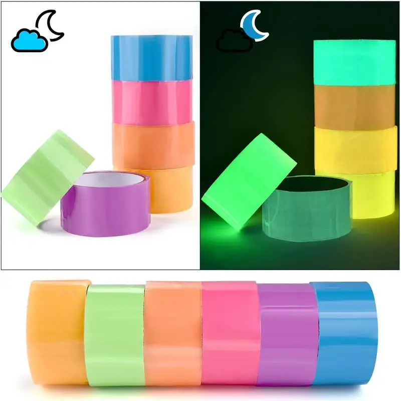10m/Roll Sticky Ball Tapes Luminous DIY Stress Relaxing Toy Making Rolling Ball Decompression Tape Toy Kids Adult Funny Gift