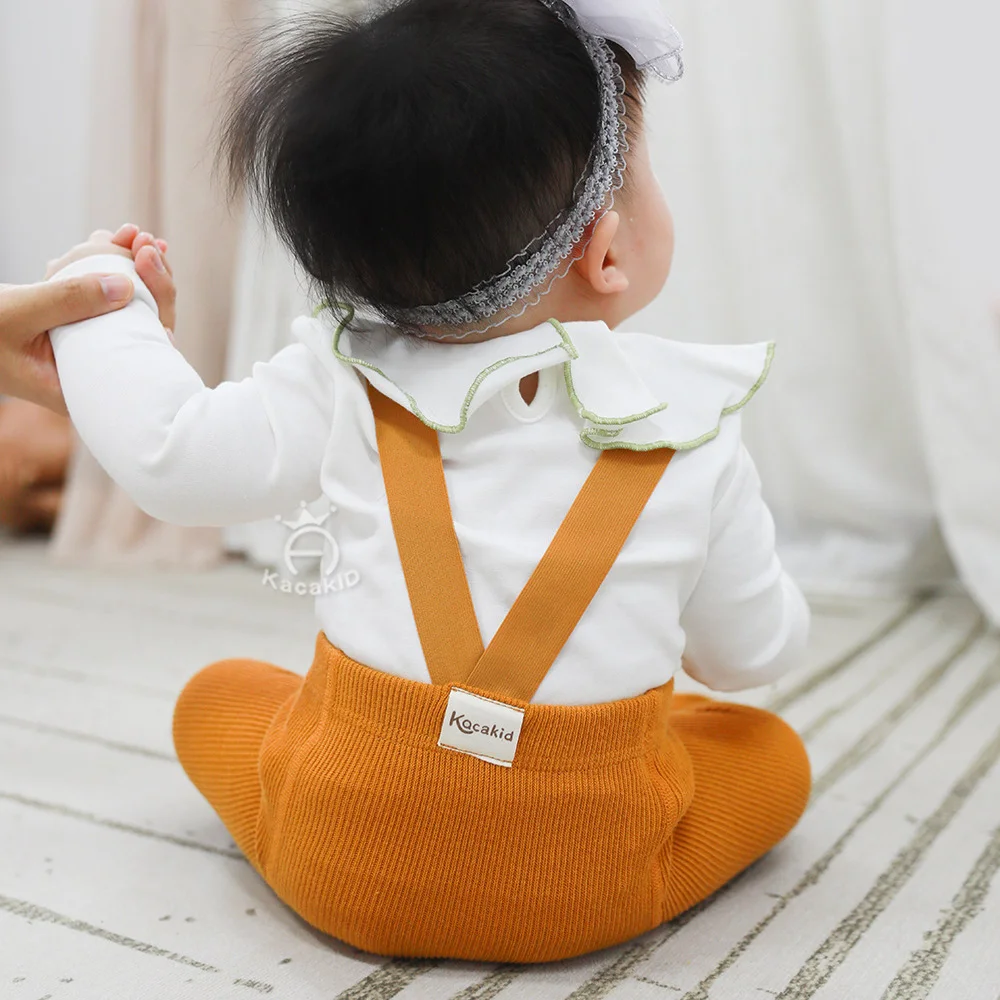 Baby Girls Boys Stocking Overalls Pants for 0-3Y Infant Toddler Knitting Cotton Newborn Tights Pantyhose High Waist Leggings