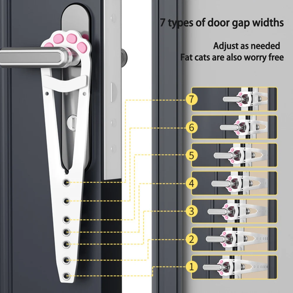 Cat Door Lock Retainer Adjustable Flexible Cat Door Lock Keeps Dogs Out One Piece Installation No Tools Required Convenient cat door pet door