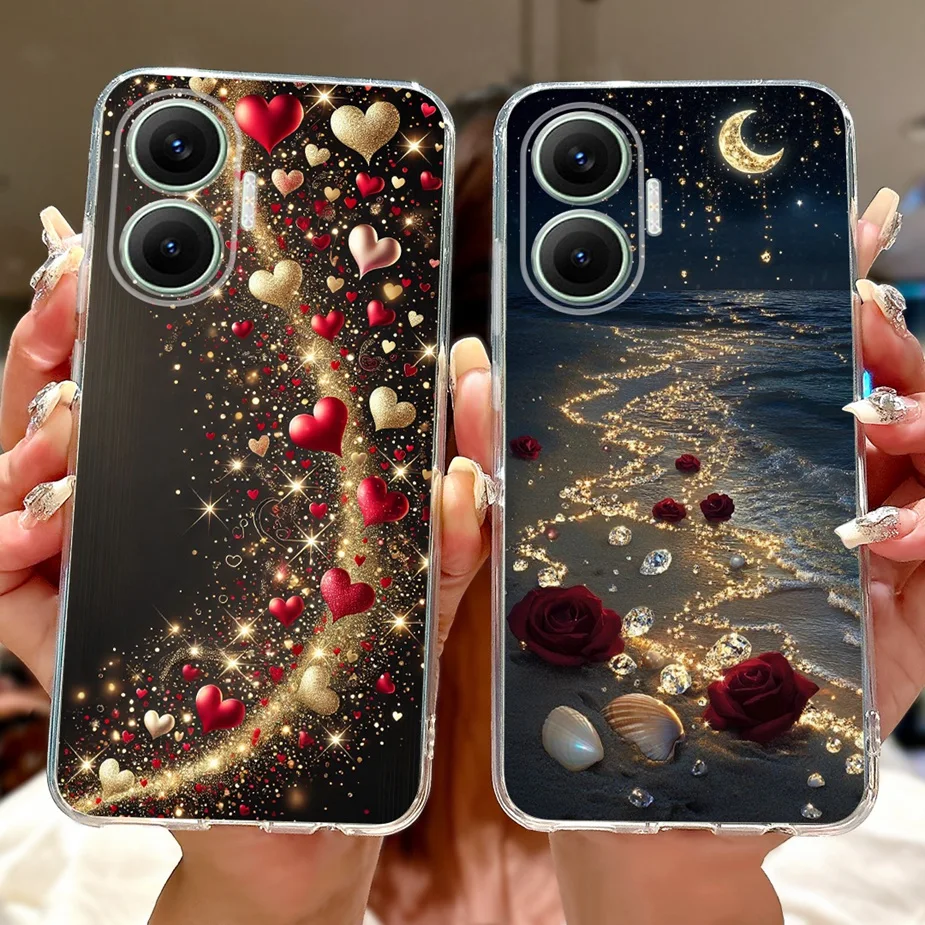 Stylish Painted Soft Silicone Case - Fashionable Protective Cover