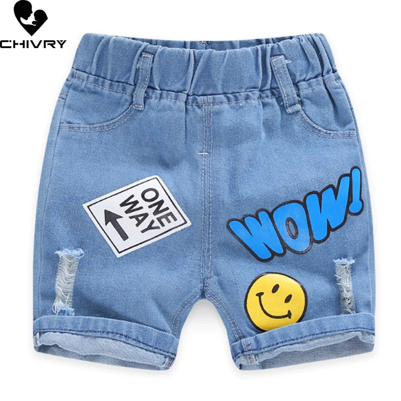Shorts Kids Summer Denim Baby Boys Girls Fashion Cartoon Casual Jeans Girls Short Pants boys shorts kids denim shorts
