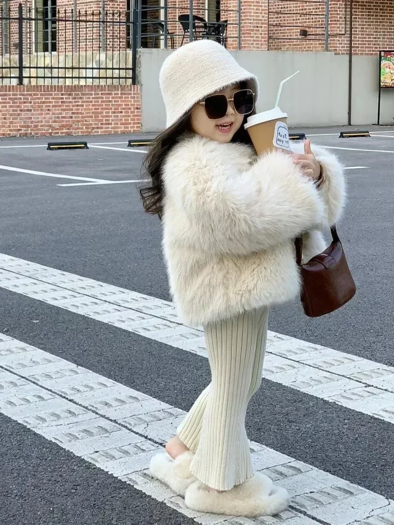 Girls’ Plush Thick Winter Coat 1