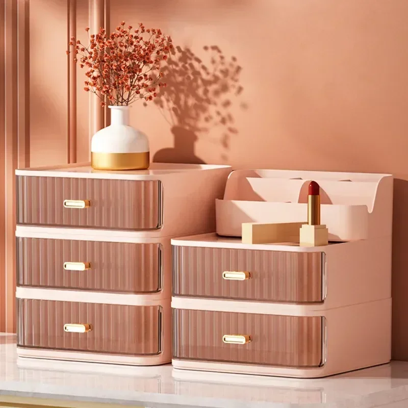 

Container Luxury Brush Skincare Organizer Holder Type Up Box Cosmetic Makeup Lipstick Drawer Make Storage Desktop