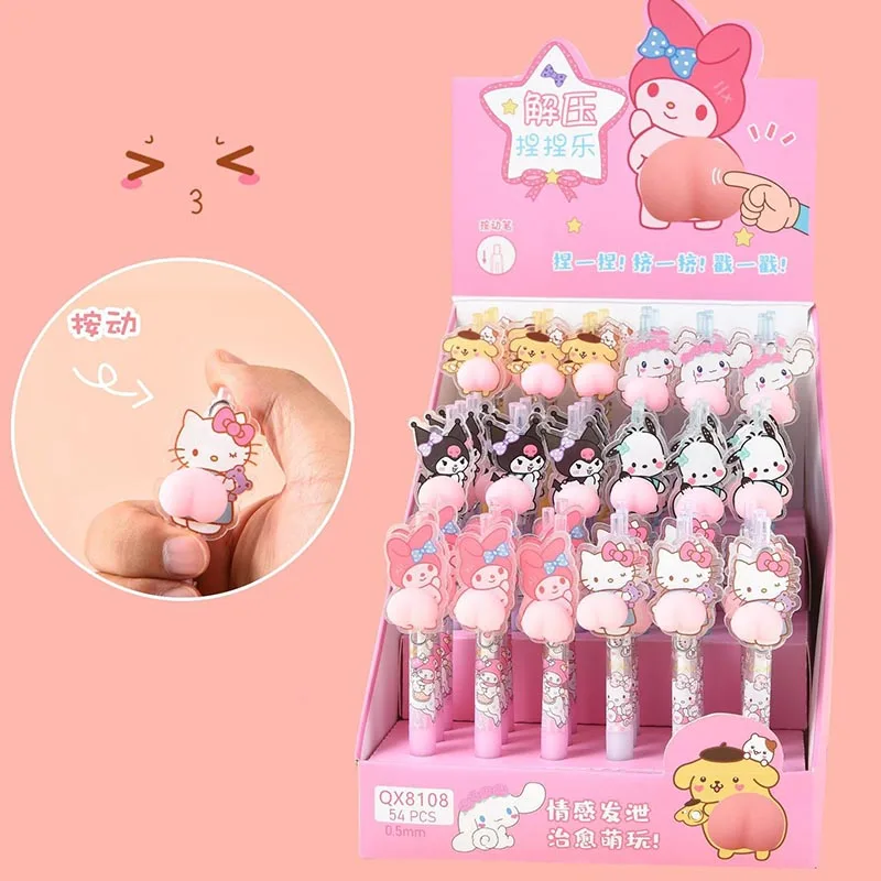 

36pcs/ лот Sanrio мелодия Kuromi Pochacco геля ручка попа мило 0.5mm черные чернила нейтральные ручки рекламные школьные принадлежности офиса