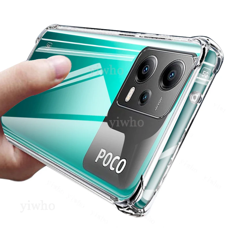 Custodia Per Xiaomi Poco X5 5G Con Fiori Crisantemo – Cover TPU Morbida Trasparente – Antiurto E Antigraffio
