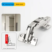 บานพับตู้พร้อมระบบไฮดรอลิกลดเสียง 165 องศา/180 องศา สำหรับตู้ครัว ตู้เสื้อผ้า ปรับได้ 3 มิติ 6