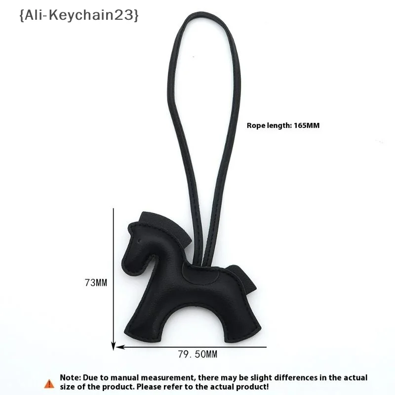 Premium PU Leather Tiny Pony Embellishment Keychain - Packaging Detail