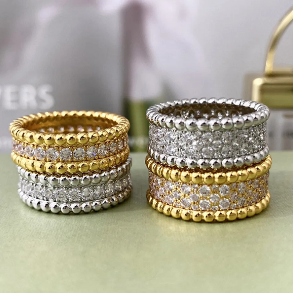 

Zlxgirl jewelry Two Mode design Women's wedding copper ring jewelry fine women finger rings Full around Zircon bridal Anel Ring