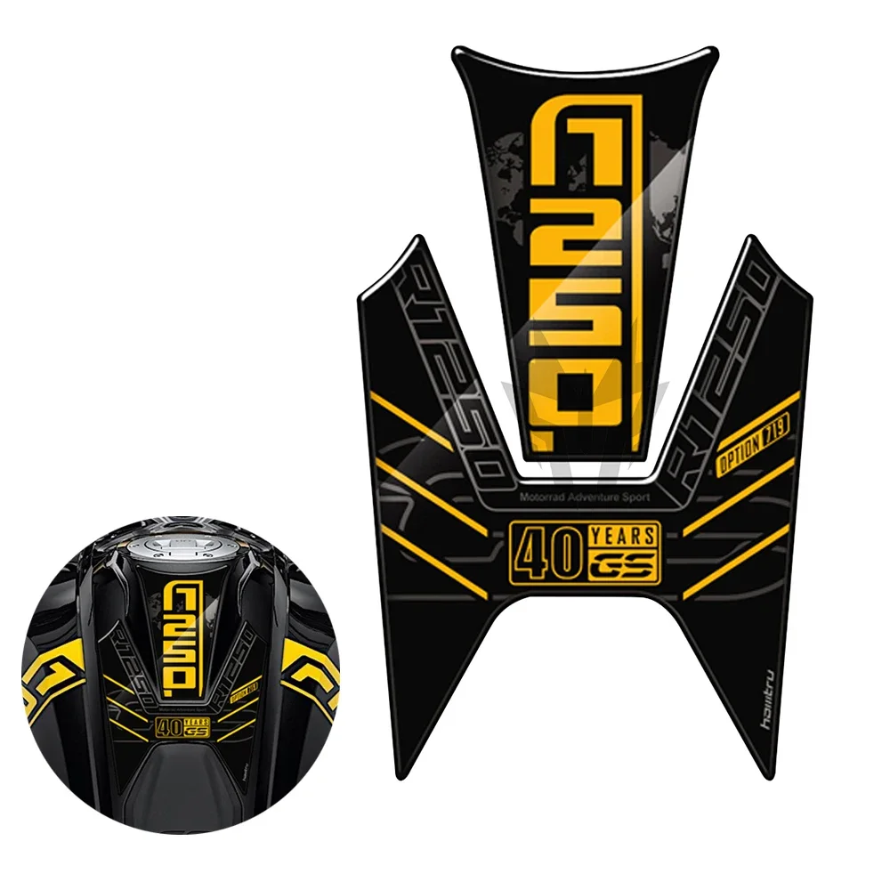 

Motorcycle Gas Tank Pad Protection Decals Case for BMW R1250GS 40 Years GS Triple Black 2020 2021