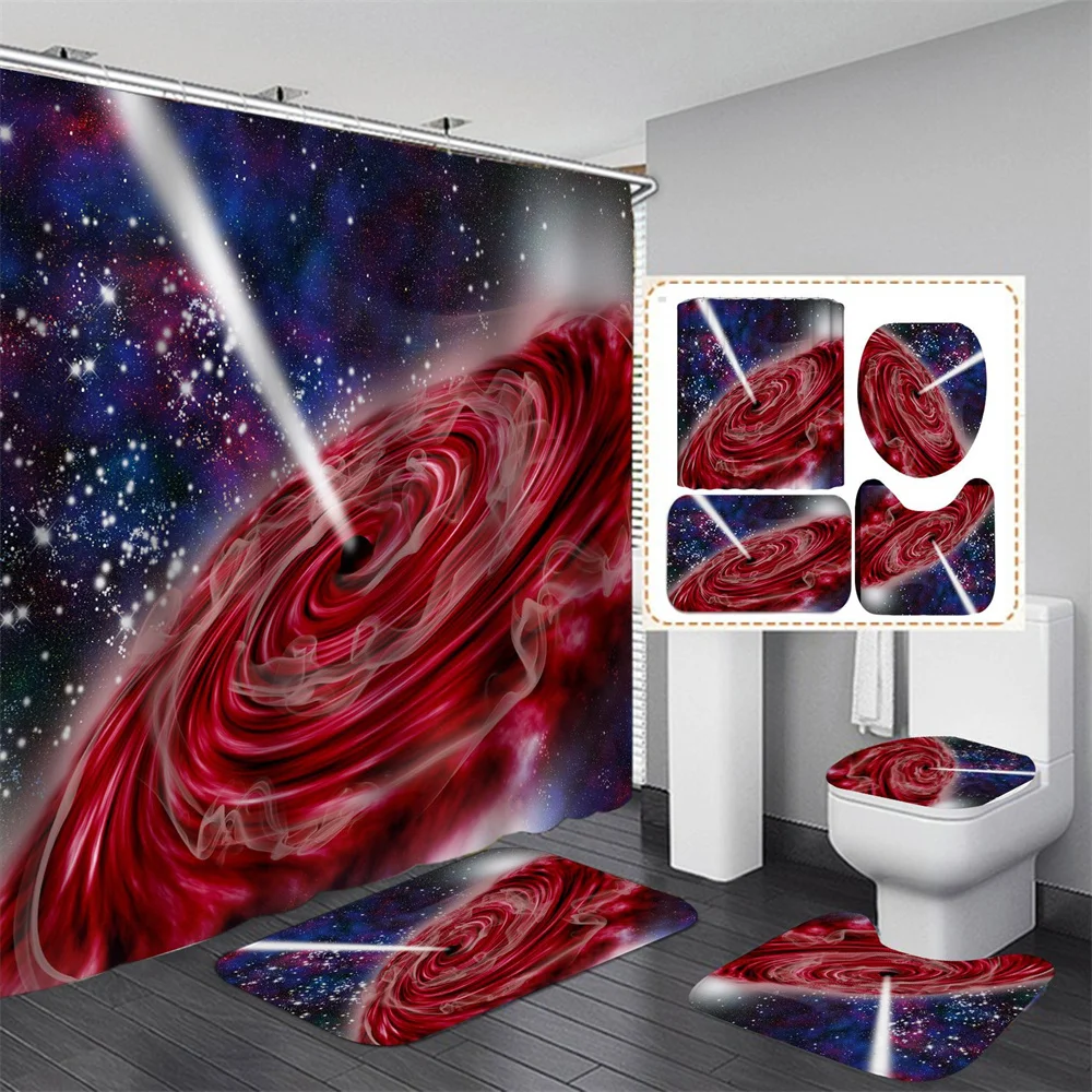 Stars-Sky-New-Moon-Fantasy-Galaxy-Bathroom-Curtains-Night-Starry-Sky