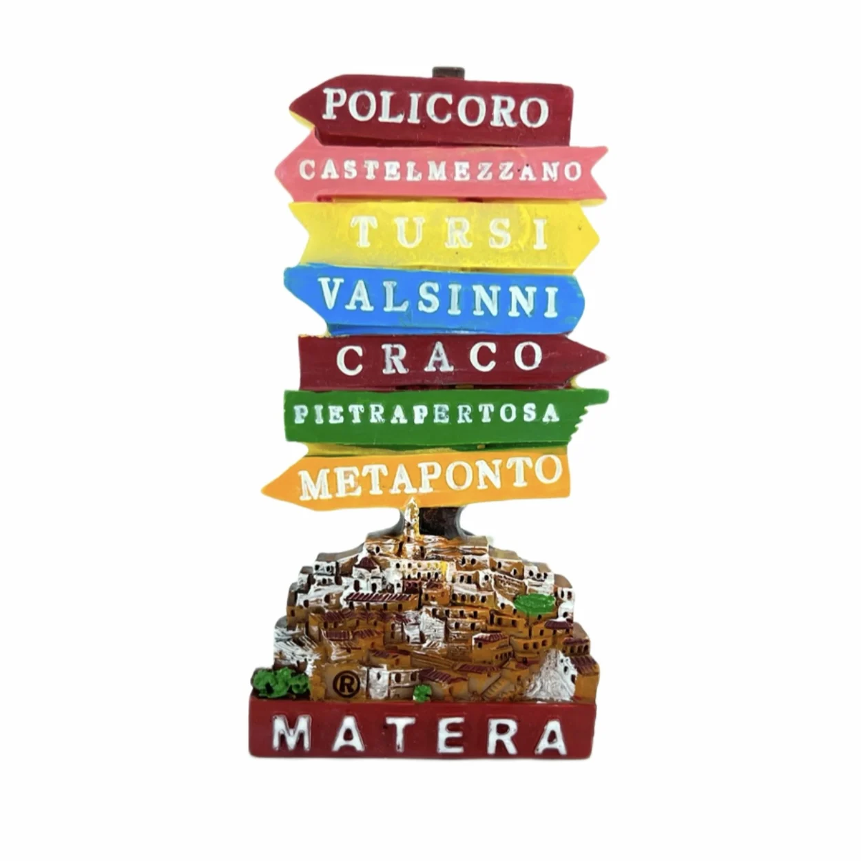 

Mattera Italy Fridge Magnets Street Sign Travel 3D Memorial Magnetic Refrigerator Stickers Gift Room Decoration Collectio